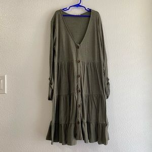 Alterd’ State Long-Sleeve Buttoned Dress